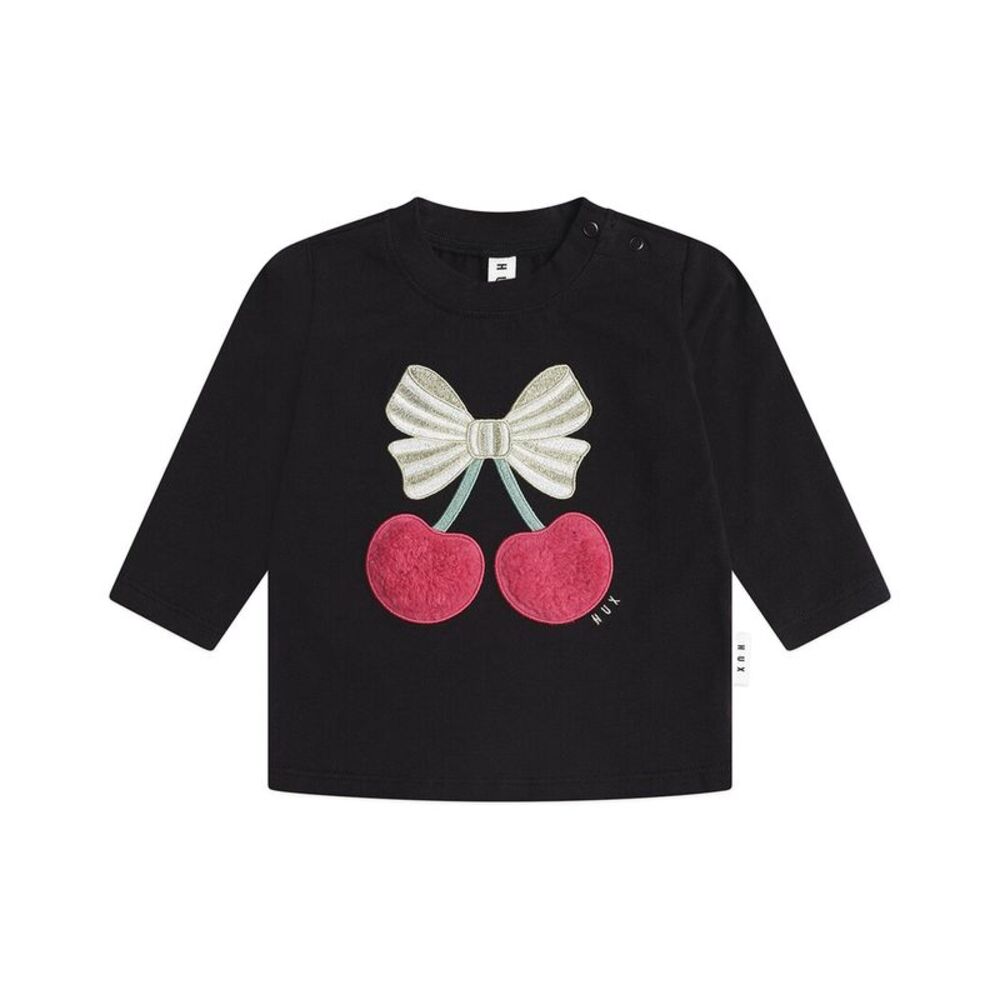 Huxbaby Cherry Pie Top, Black